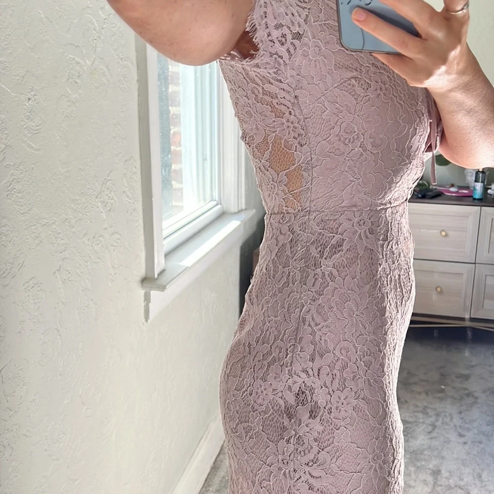 Gorgeous lace lilac Tobi cocktail dress S - Picture 4 of 9